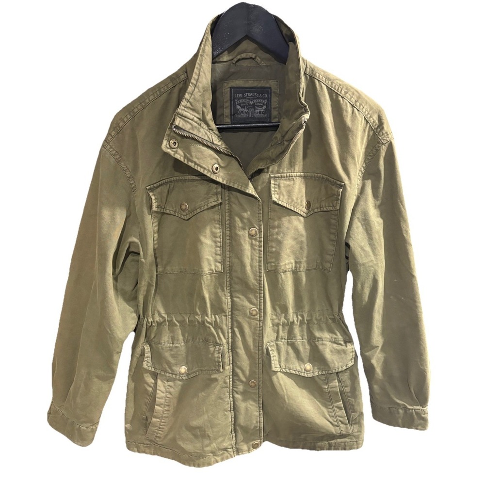 Levi's Army Military Field Utility Jacket Olive Green Men's XS Or Ladies Medium